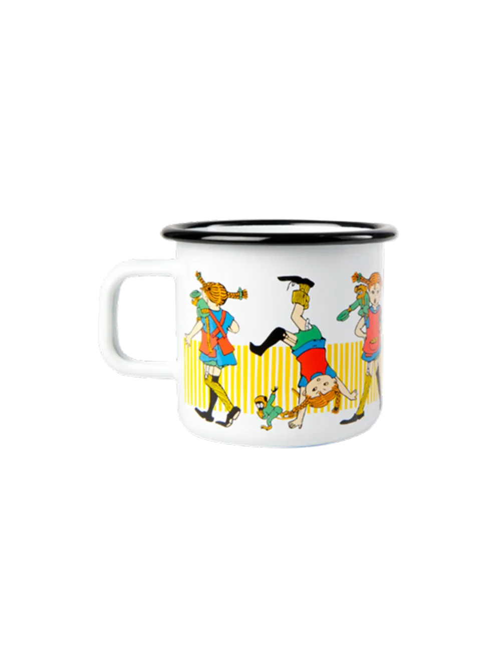 Emaliowany kubek retro Pippi 3.7 dl