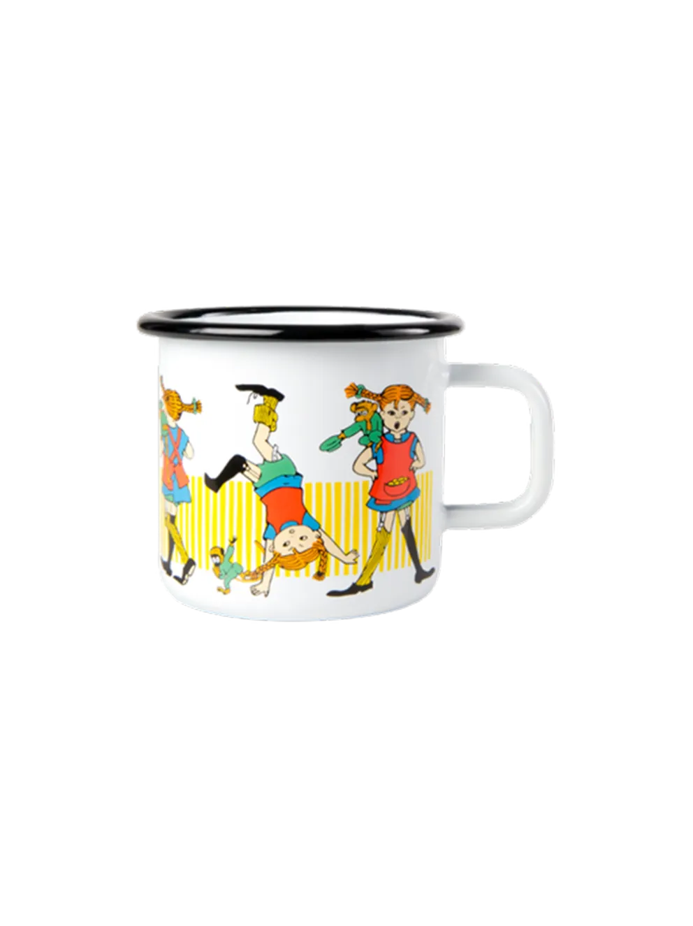Emaliowany kubek retro Pippi 3.7 dl