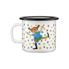 Emaliowany kubek retro Pippi 2.5 dl