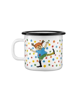 Emaliowany kubek retro Pippi 2.5 dl