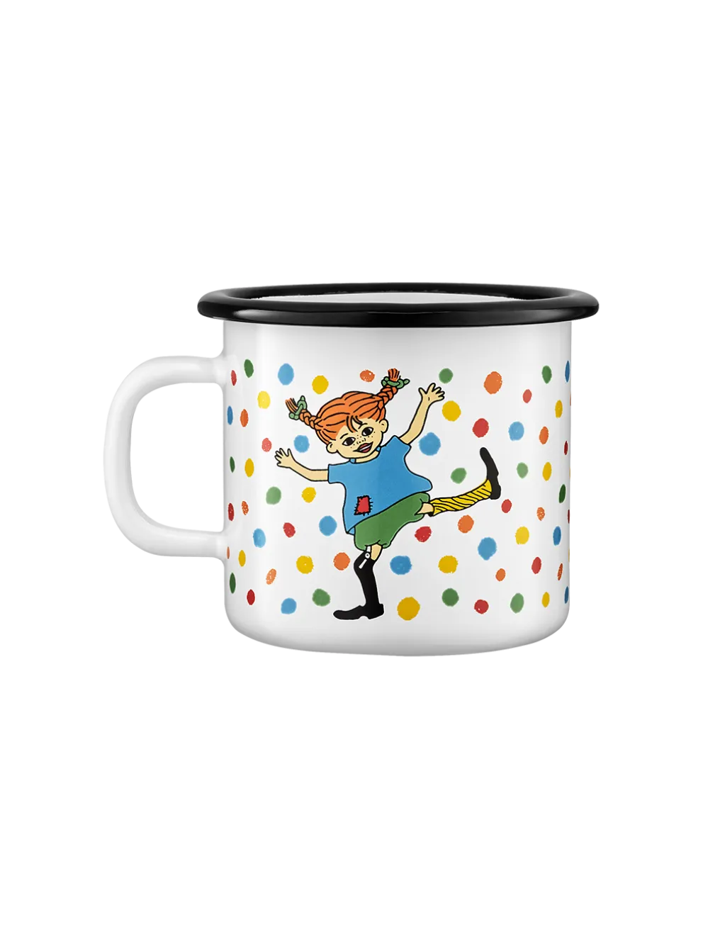 Emaliowany kubek retro Pippi 2.5 dl