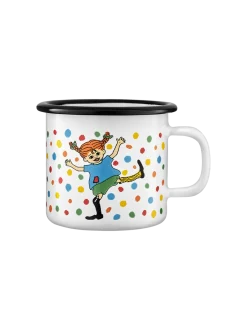 Emaliowany kubek retro Pippi 2.5 dl