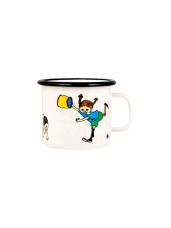Emaliowany kubek retro Pippi 2.5 dl