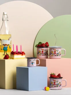 Emaliowany kubek retro Pippi 3.7 dl
