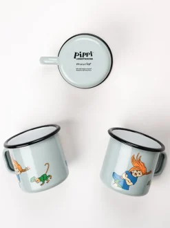 Emaliowany kubek retro Pippi 3.7 dl