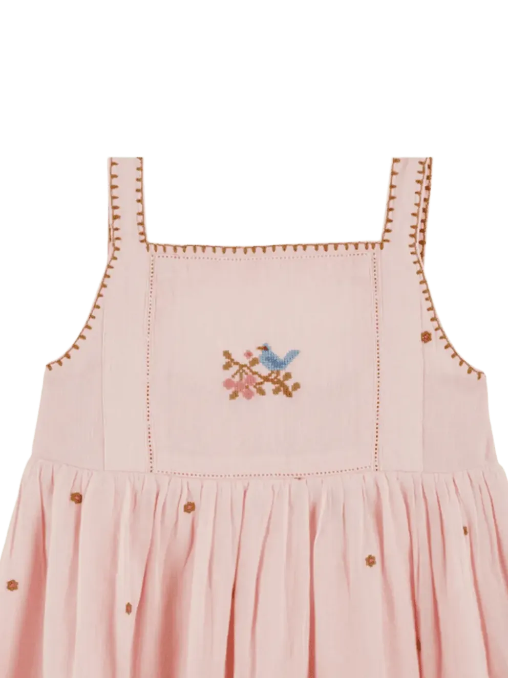 Fleurs Embroidery Dress