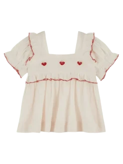 Fraise Embroidery Blouse