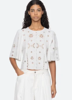 Gardener Embroidery Top
