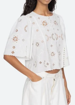 Gardener Embroidery Top