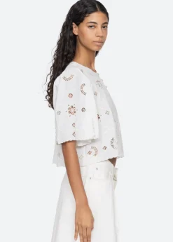 Gardener Embroidery Top