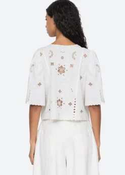 Gardener Embroidery Top