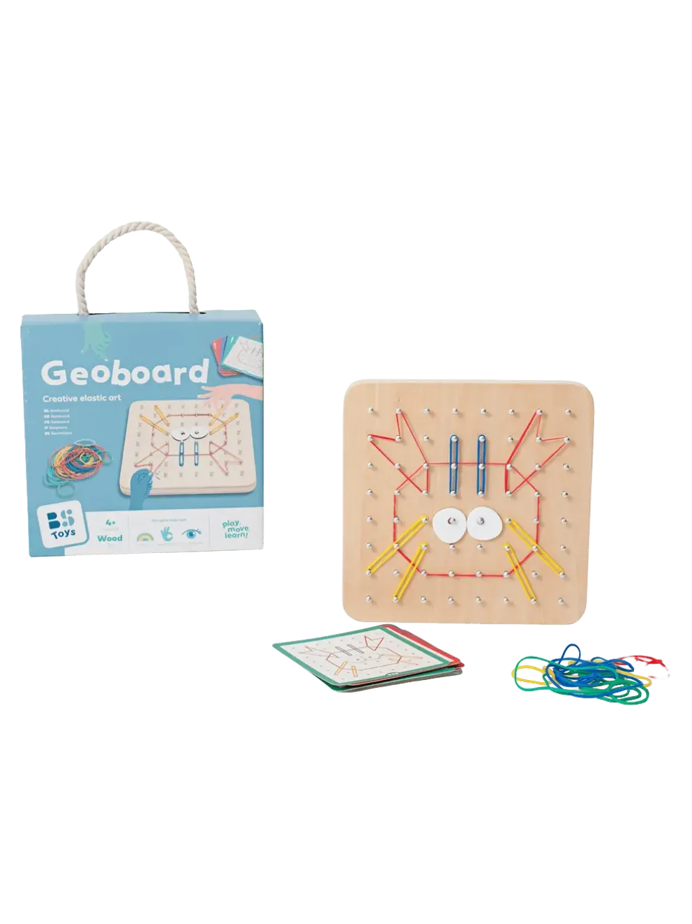 Geoplan tablica manipulacyjna edukacyjna z gumkami