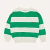 Green Stripes Sweatshirt