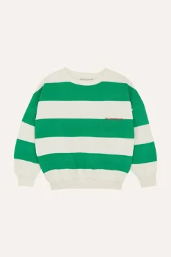 Green Stripes Sweatshirt
