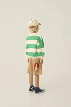 Green Stripes Sweatshirt