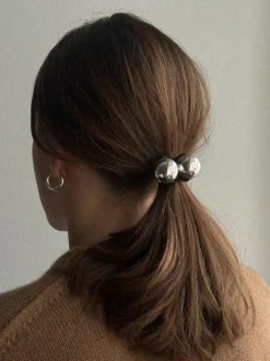 Gumka do włosów Amina Elastic Silver