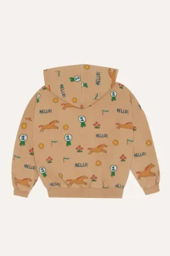 Horses Allover Zipped Sweatshirt