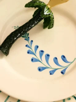 Indigo Flora Breakfast Plate