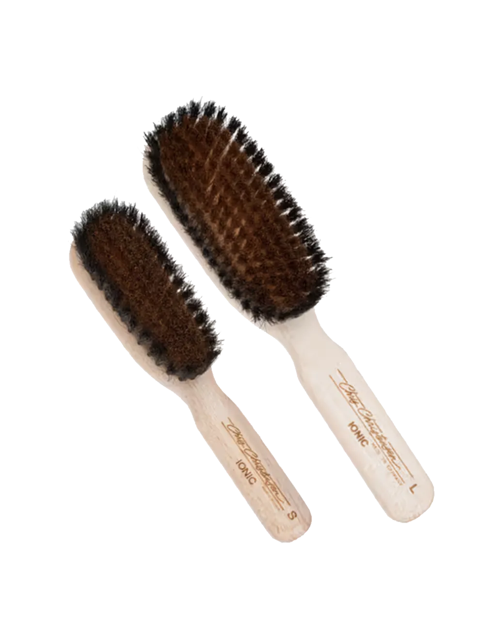 Ionic brass boar dog brush