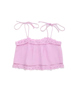 Isla Lace Top Pink