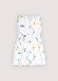 Jacinthe Dress Multicolor Embroidery