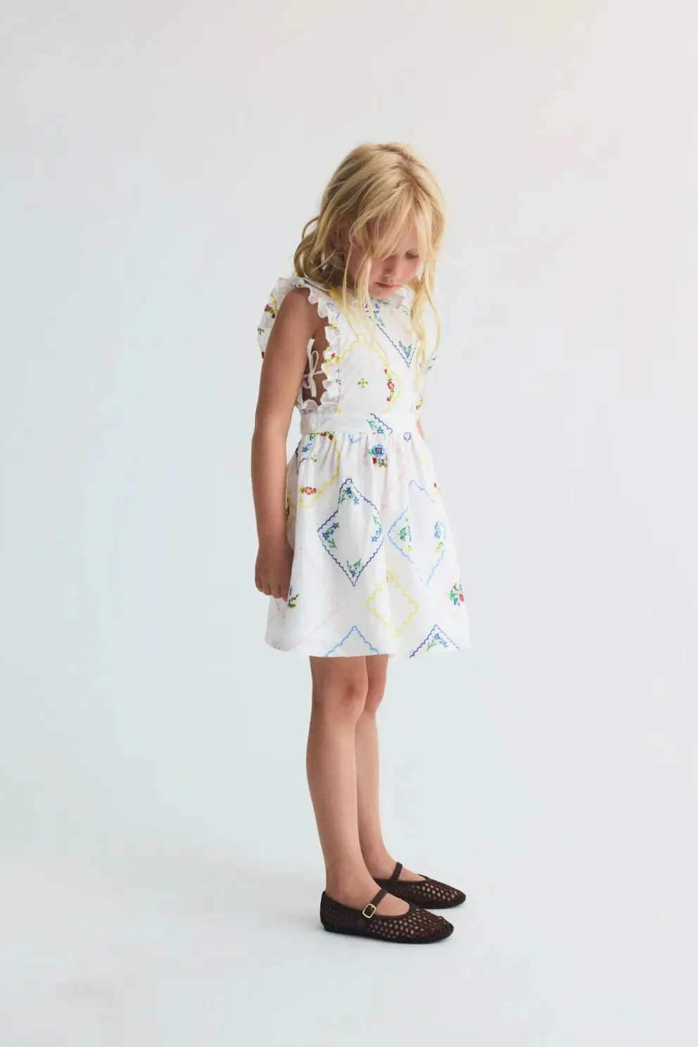 Jacinthe Dress Multicolor Embroidery