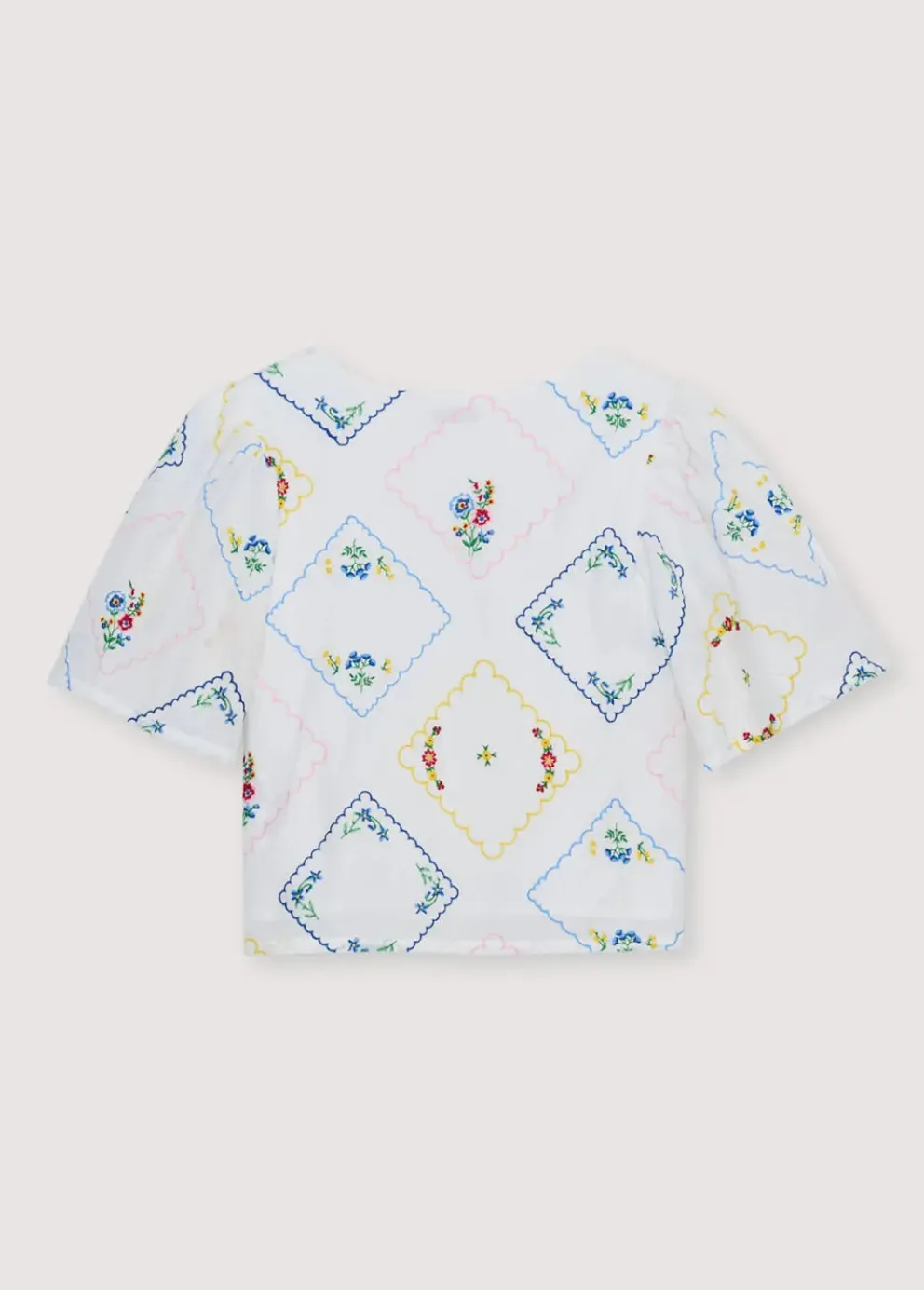 Jacinthe Woman Shirt Multicolor Embroidery