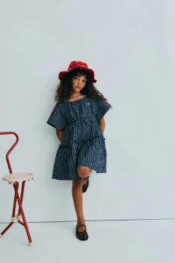 Jasmine Dress Summer Midnight Checks