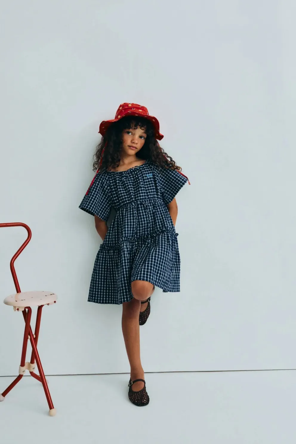 Jasmine Dress Summer Midnight Checks