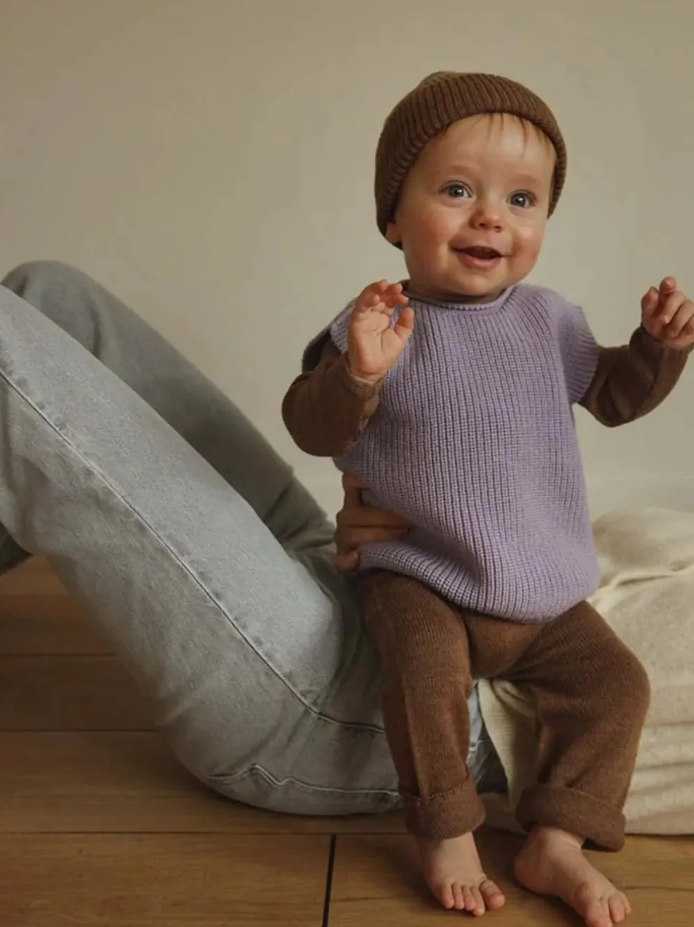 Kamizelka merino dla niemowląt Harvey vest