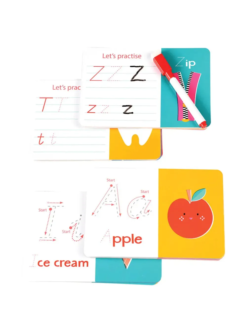 Karty do nauki angielskiego ABC Writing cards