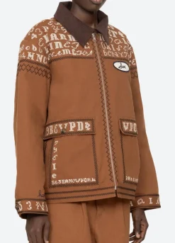 Kit embroidery jacket