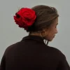 Klamra do włosów Giant Satin Rose Claw