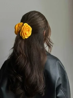 Klamra do włosów Small Satin Rose Claw