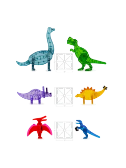 Klocki magnetyczne Dino World XL 50 el.