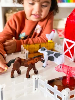 Klocki magnetyczne Farm Animals 25 el.