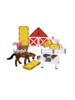 Klocki magnetyczne Farm Animals 25 el.