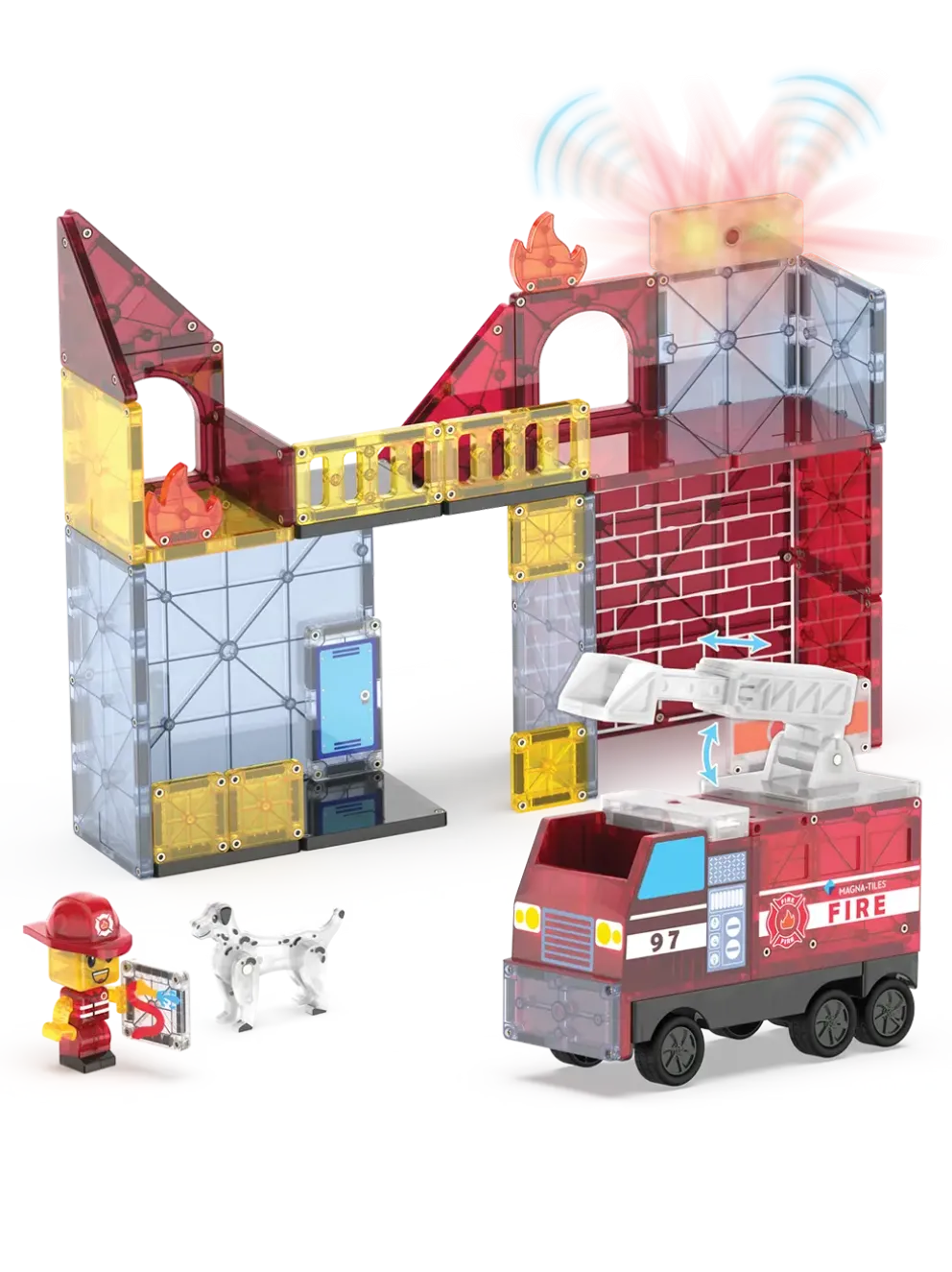 Klocki Magnetyczne Fire Station
