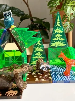 Klocki magnetyczne Forest Animals 25 el.