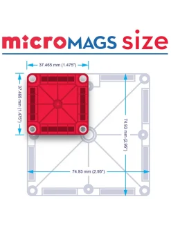 Klocki magnetyczne Travel microMAGS 26 el.