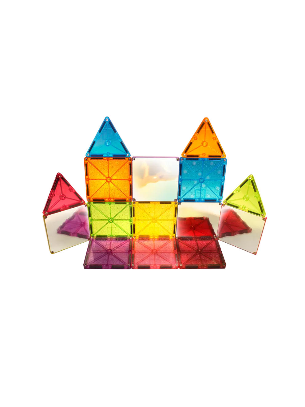 Klocki magnetyczne z brokatem Stardust 15 el.