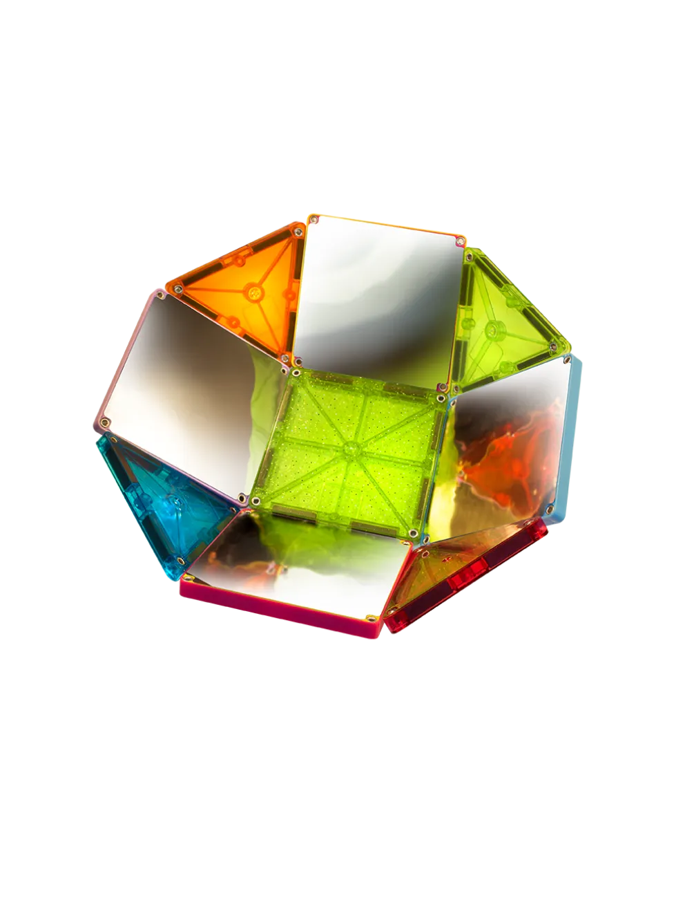 Klocki magnetyczne z brokatem Stardust 15 el.
