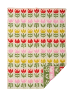 Kocyk dziecięcy z wełny jagnięcej Tulip