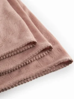 Kocyk niemowlęcy z wełny merino Alida Pointelle