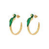 Kolczyki Bird Of Paradise Hoop Earrings