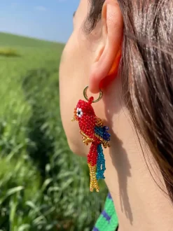 Kolczyki Parrot earrings