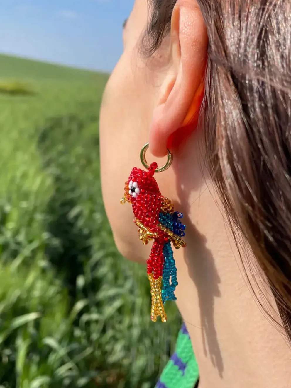 Kolczyki Parrot earrings
