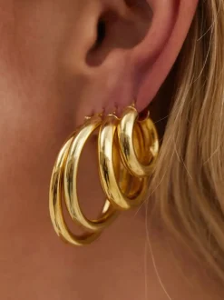 Kolczyki Thick Hoops