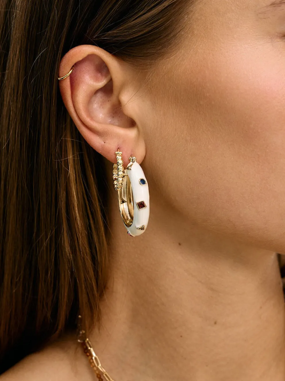 Kolczyki Tutti Frutti Hoop Earrings