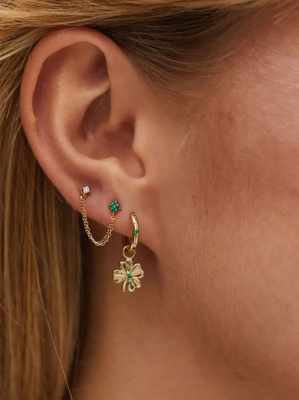 Kolczyk Single Enchanted Ring Earring